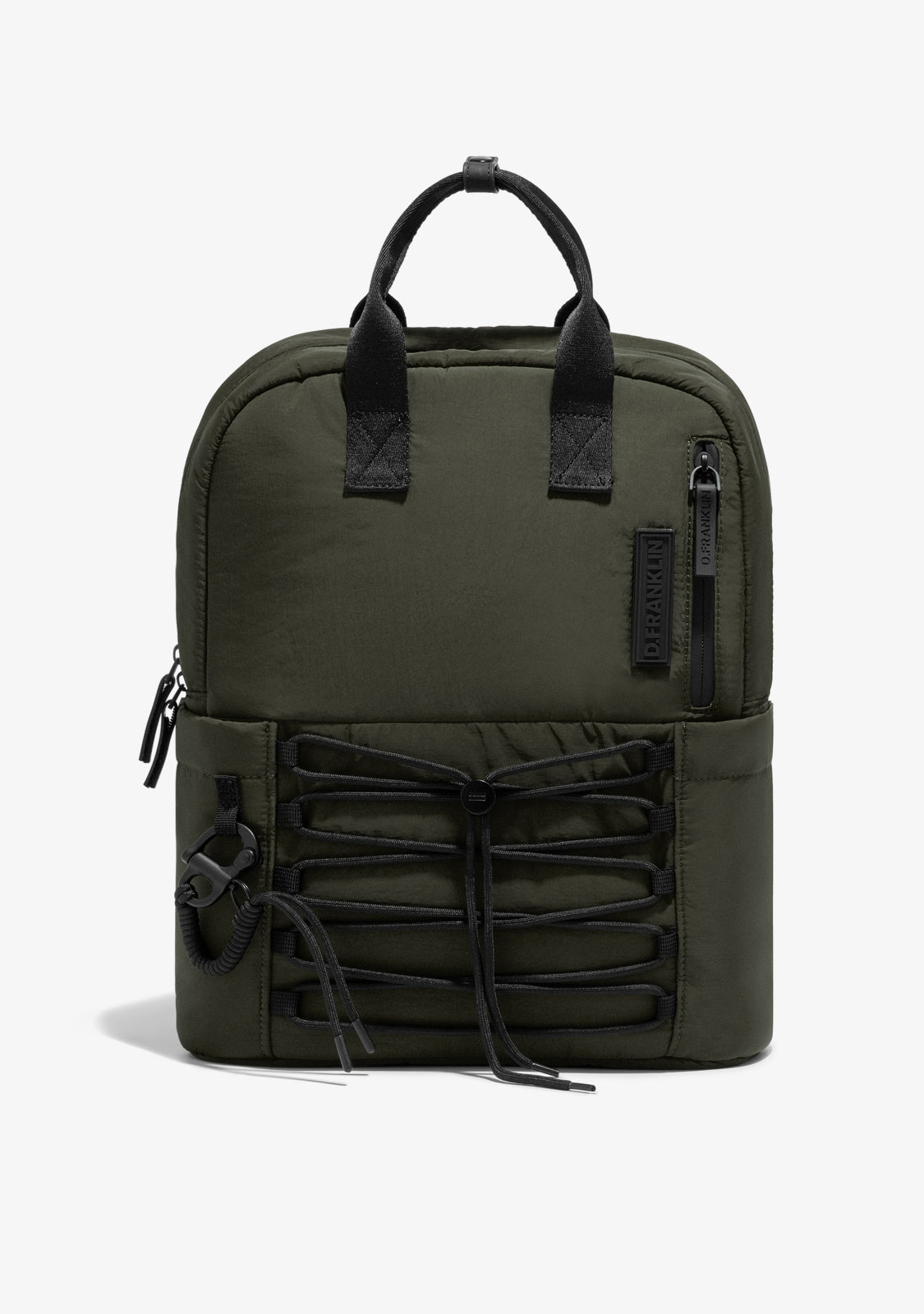 Green nylon backpack deals