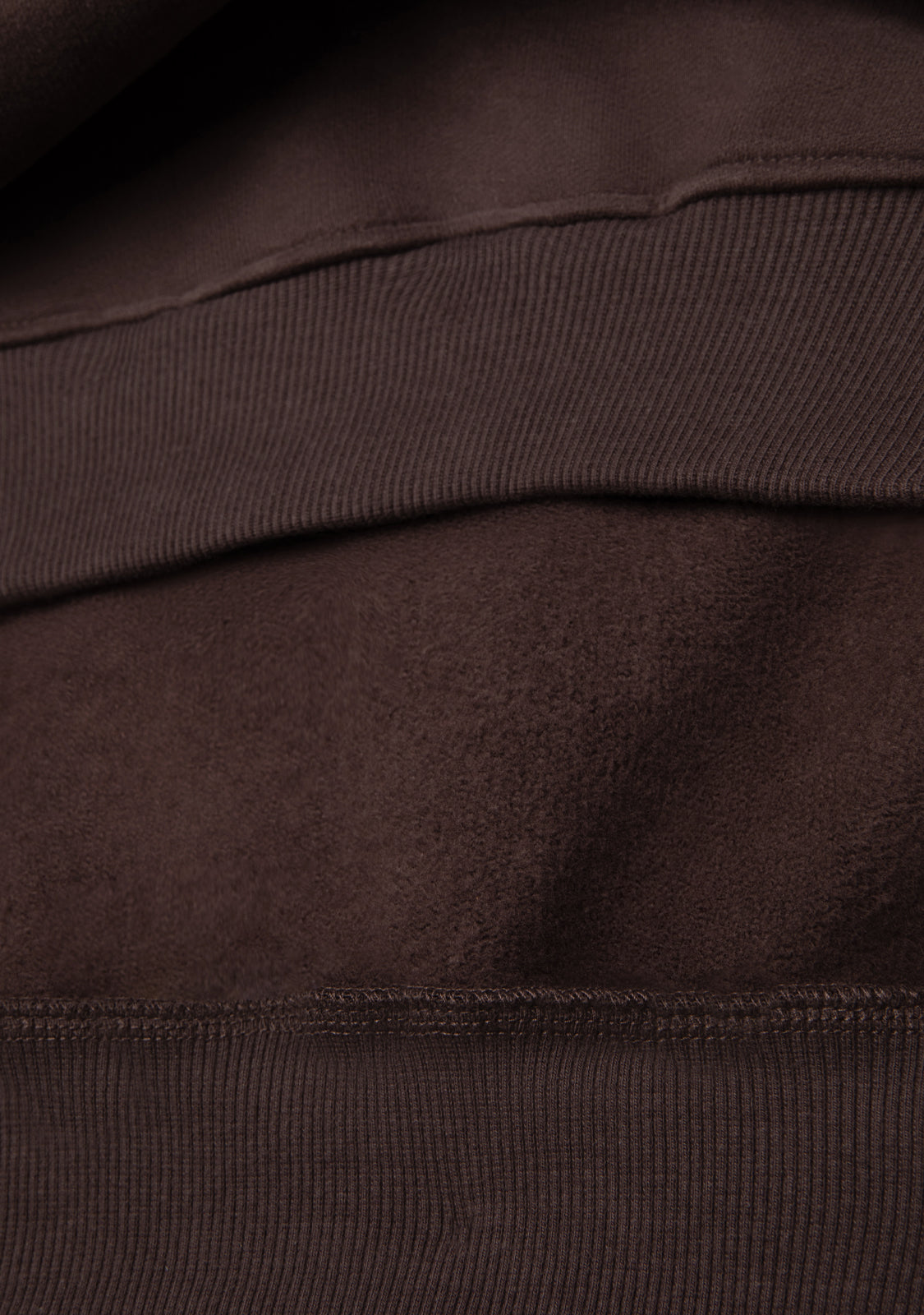 Cropped Polo Sweatshirt Brown