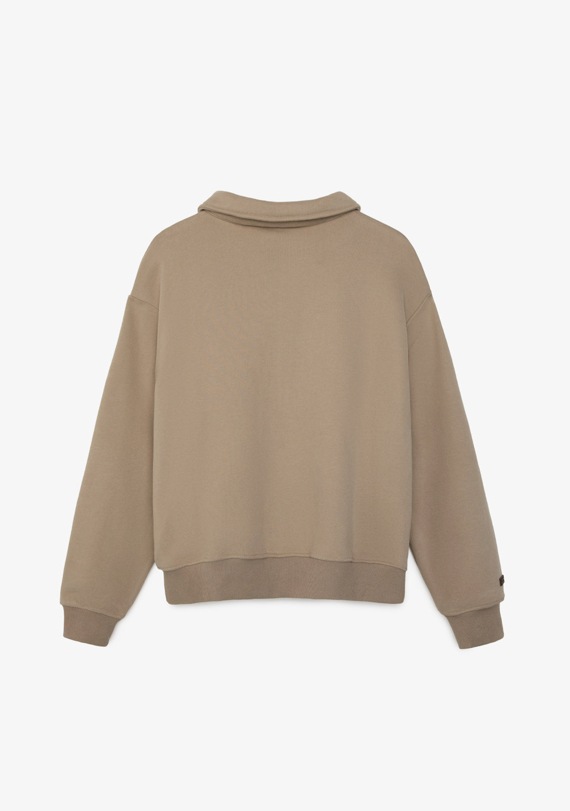 Cropped Polo Sweatshirt Sand