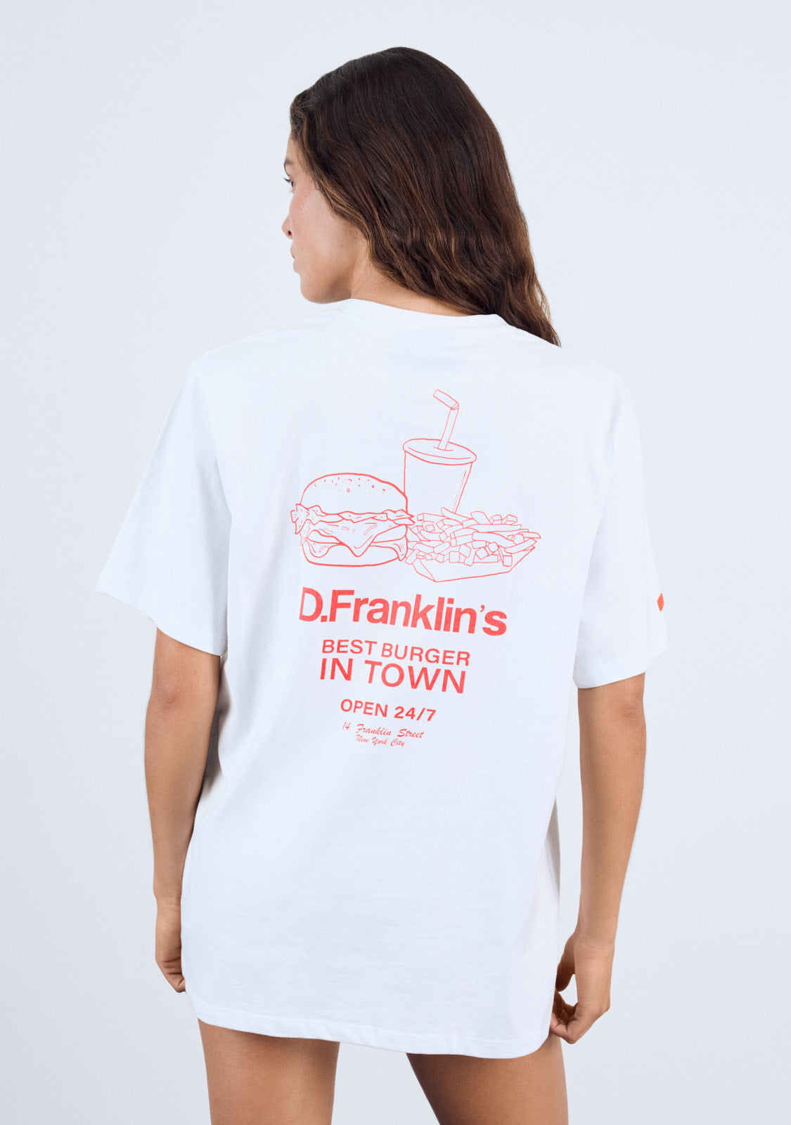 Best Burger T-Shirt White / Orange
