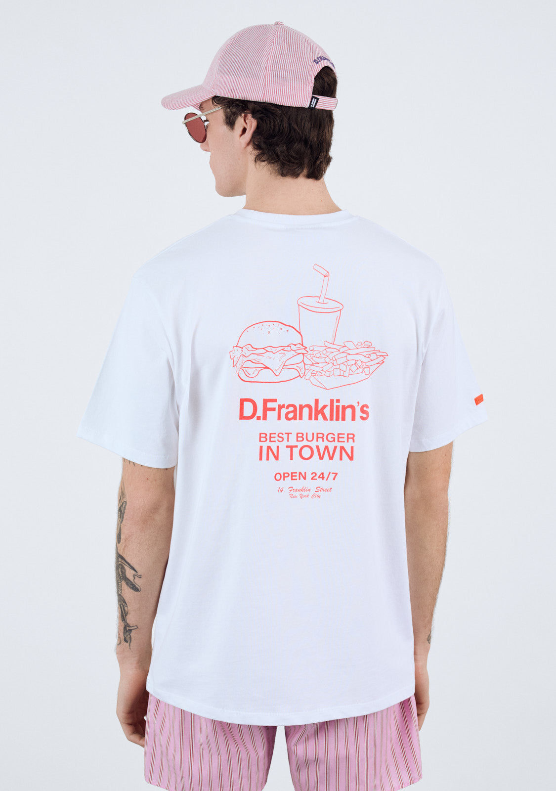 Best Burger T-Shirt White / Orange