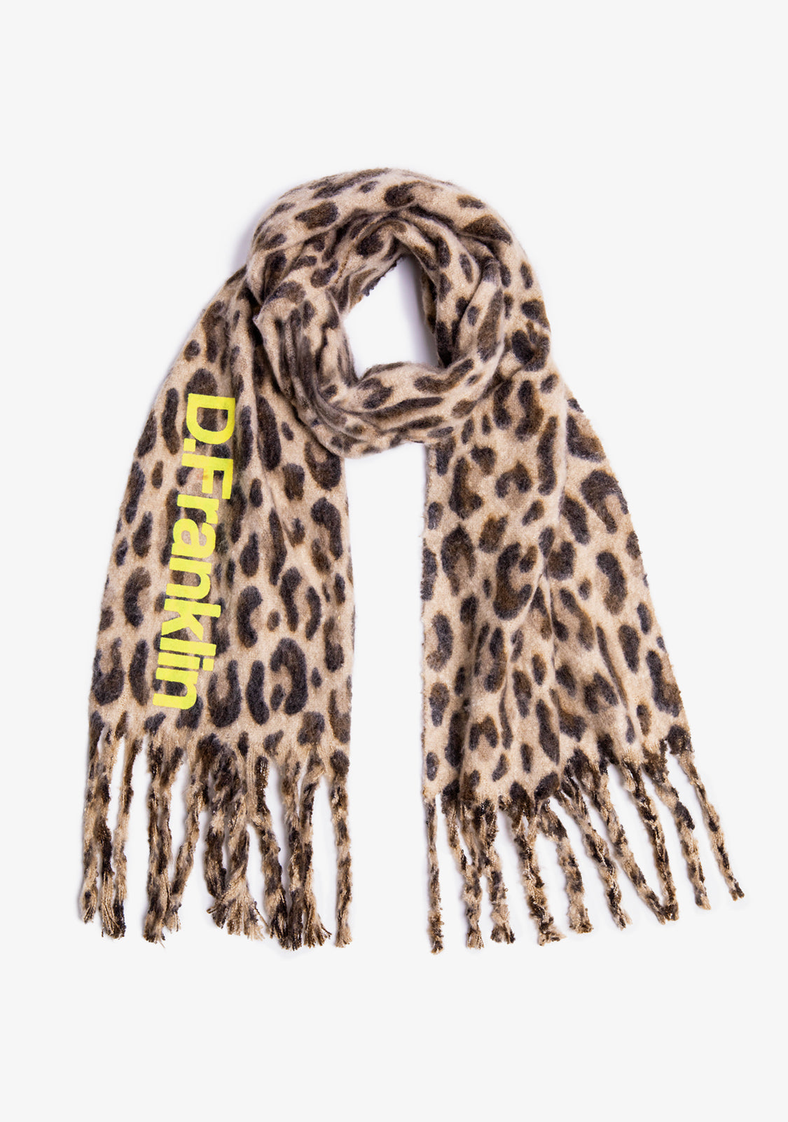 Nordic TRK Leopard Scarf Burgundy