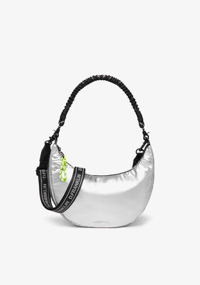 Bomb Round Shoulder Bag Silver