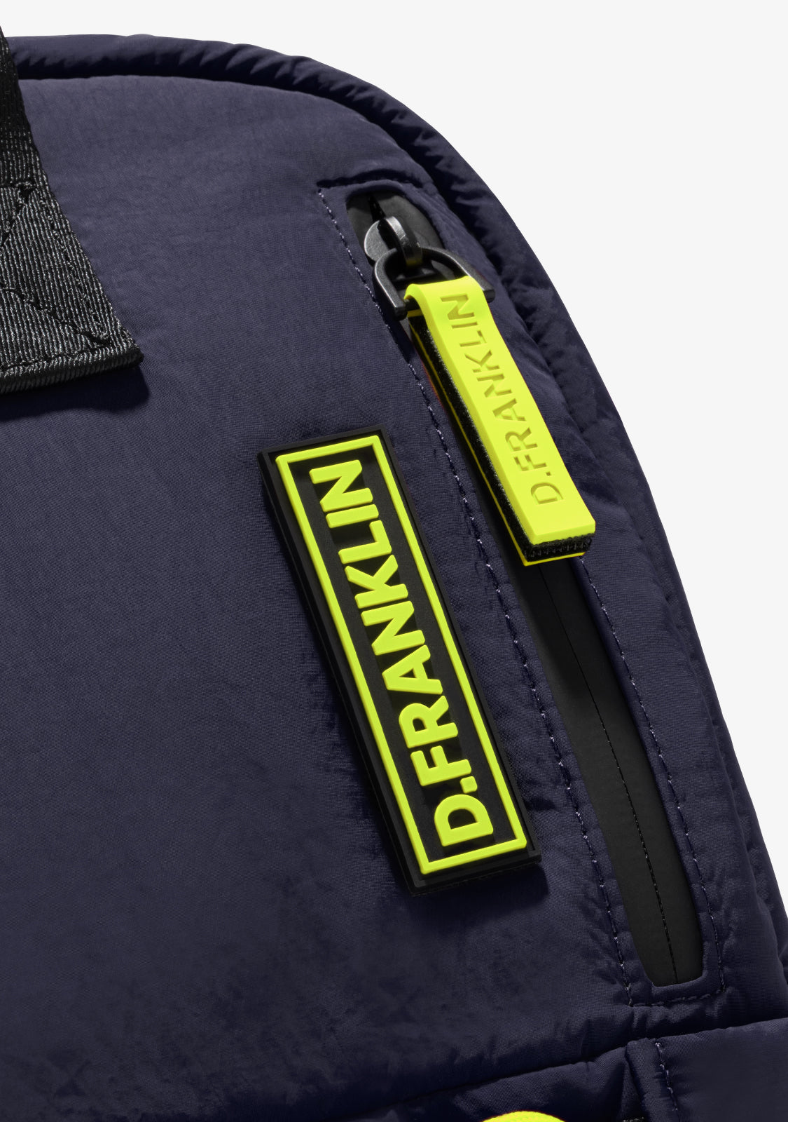 Multi-Pocket Nylon Backpack Navy + Custom Set Lime