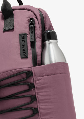 Multi-Pocket Nylon Backpack Pink