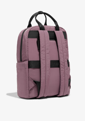 Multi-Pocket Nylon Backpack Pink + Custom Set Fuchsia