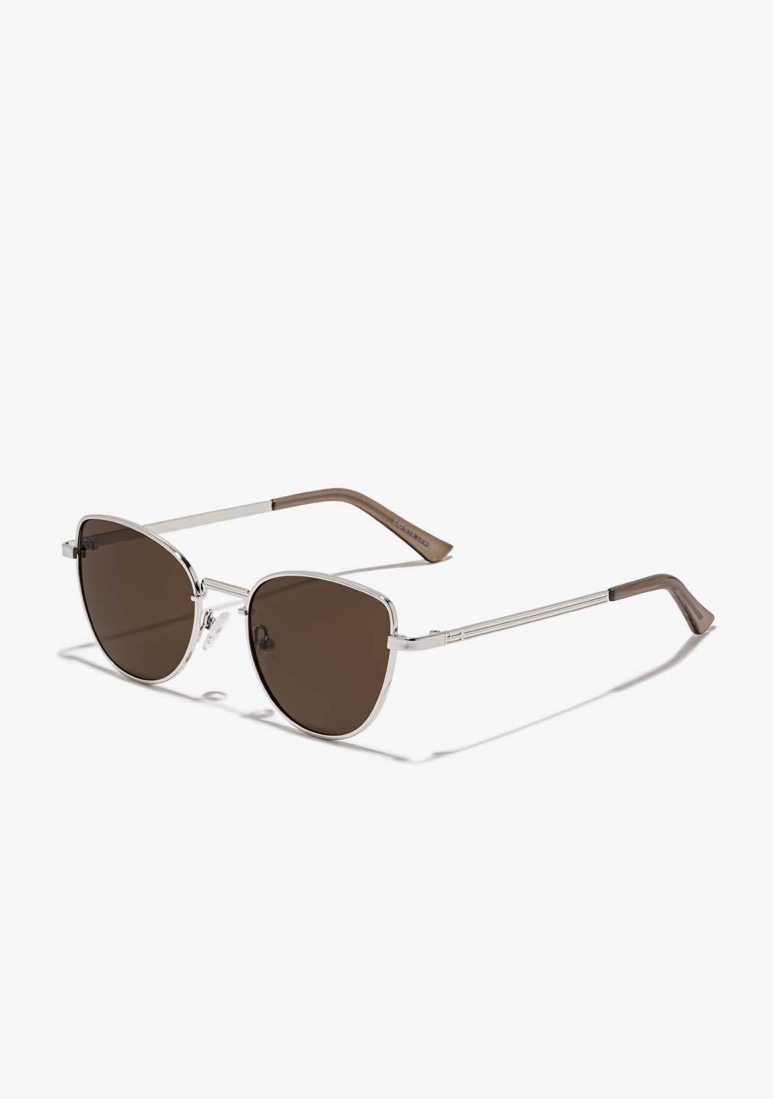 Cat-Eye LX Silver / Dark Brown