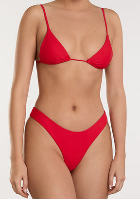 Kai Top + Ava Bottom Chili Red Bikini