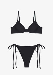 Masha Top + Lilo Bottom Black Bikini