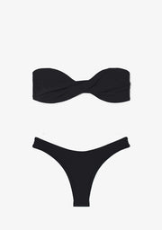 Harper Top + Ava Bottom Black Bikini