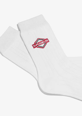 DF Patch Socks White