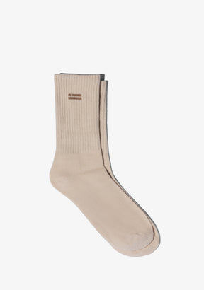 Gorpcore Flag Socks Sand