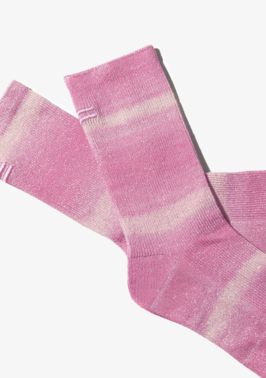 Glitter Socks Gradient Pink