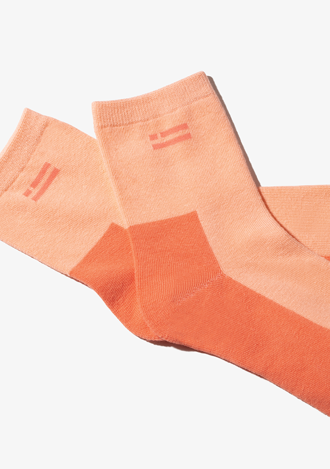 Color Block Socks 2 Pack Sand-Peach