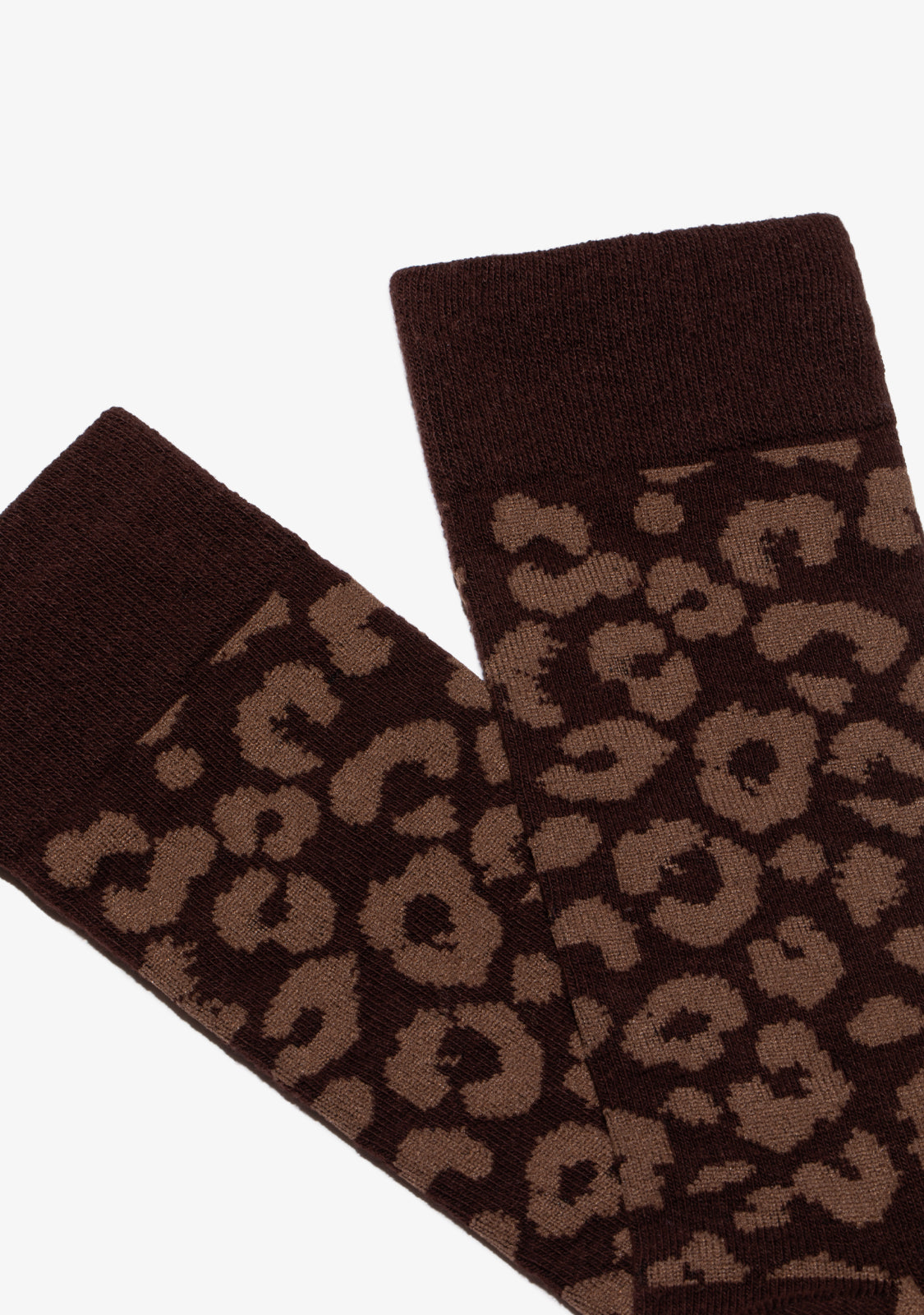 Leopard Socks Brown