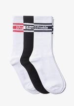 DF 3 Stripes Socks 3 Pack Basic