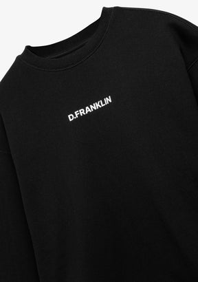 Crewneck Binary Oversize Sweatshirt Black