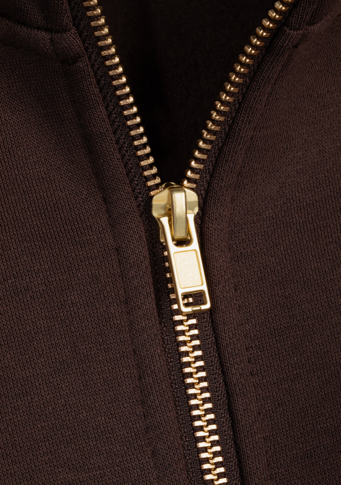 Half-Zip Woman Brown Sweatshirt