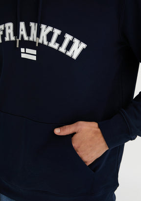 Varsity Hoodie Navy / White