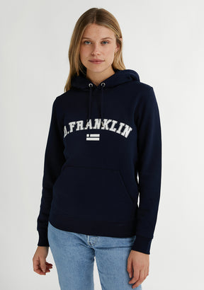 Varsity Hoodie Navy / White