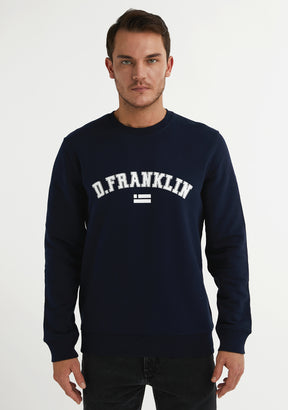 Varsity Sweatshirt Navy / White