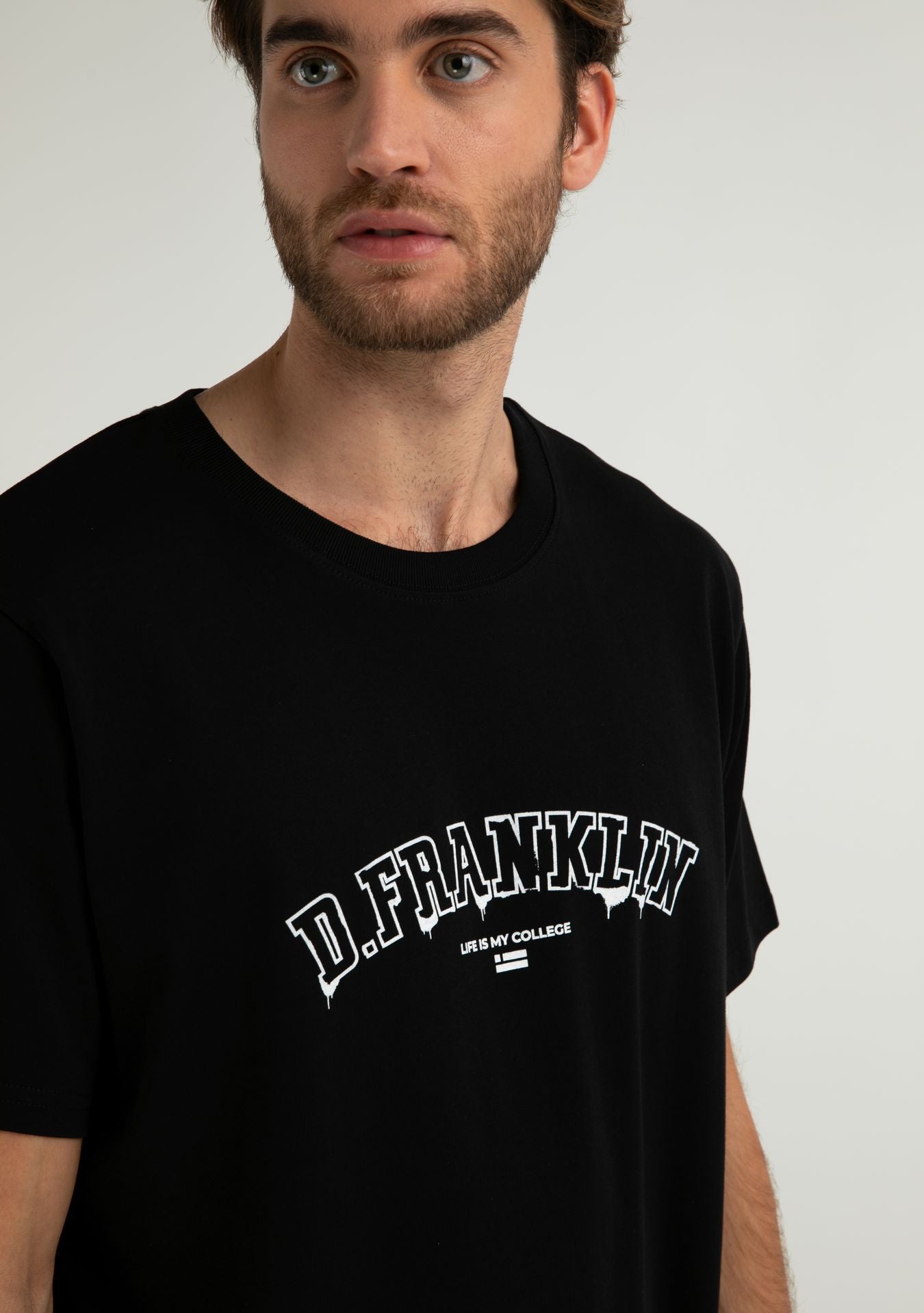 Varsity Paint T-Shirt Black / White