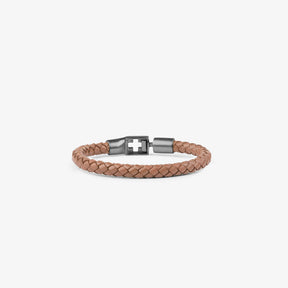 Bracelet Leather Gunmetal