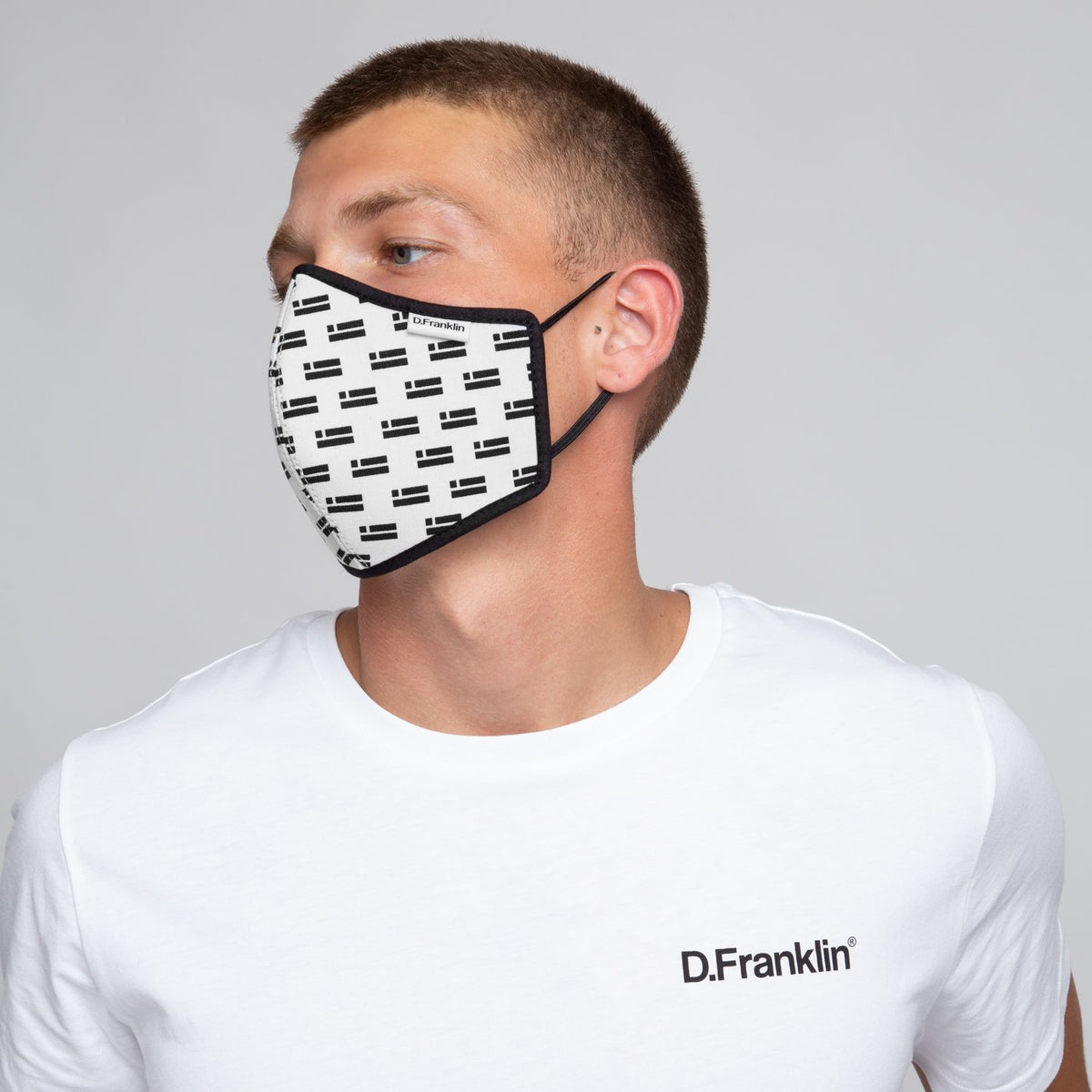 D.Franklin Mask Flag White