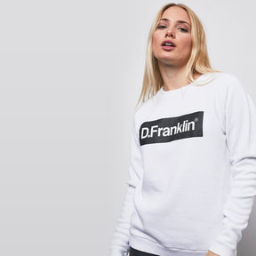 Black / White Rec Sweatshirt - White