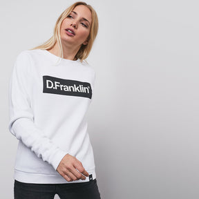 Black / White Rec Sweatshirt - White