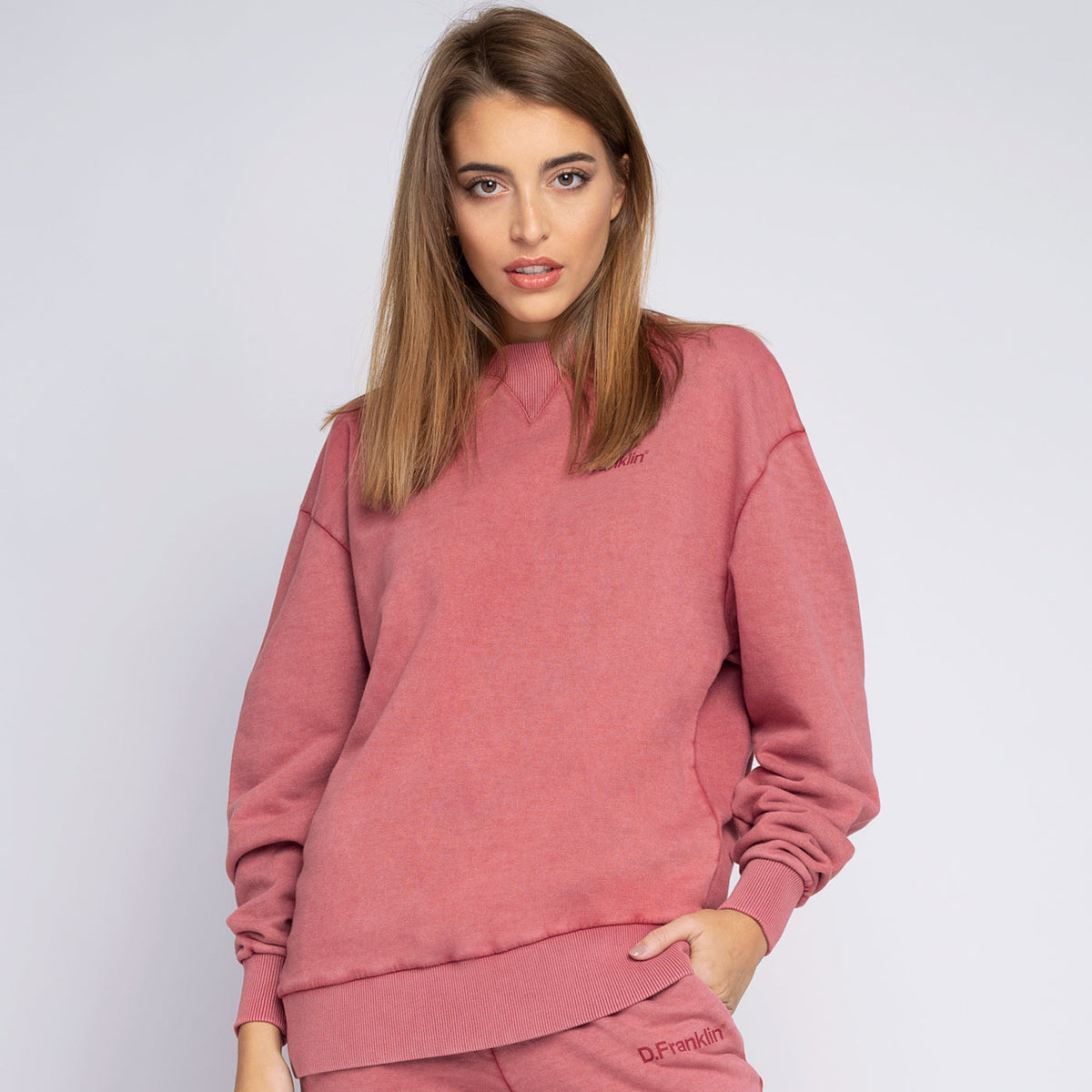 Sweatshirt Oversized Basic Bordeaux