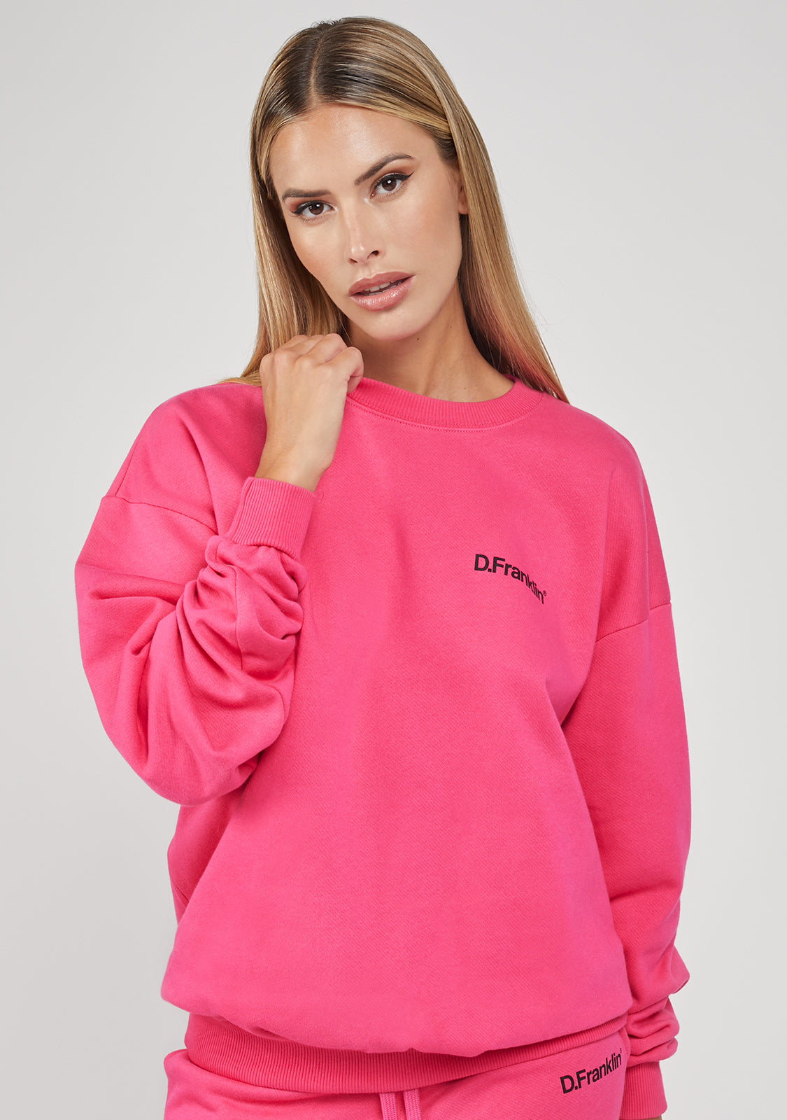 Sweatshirt Oversized Basic Pink