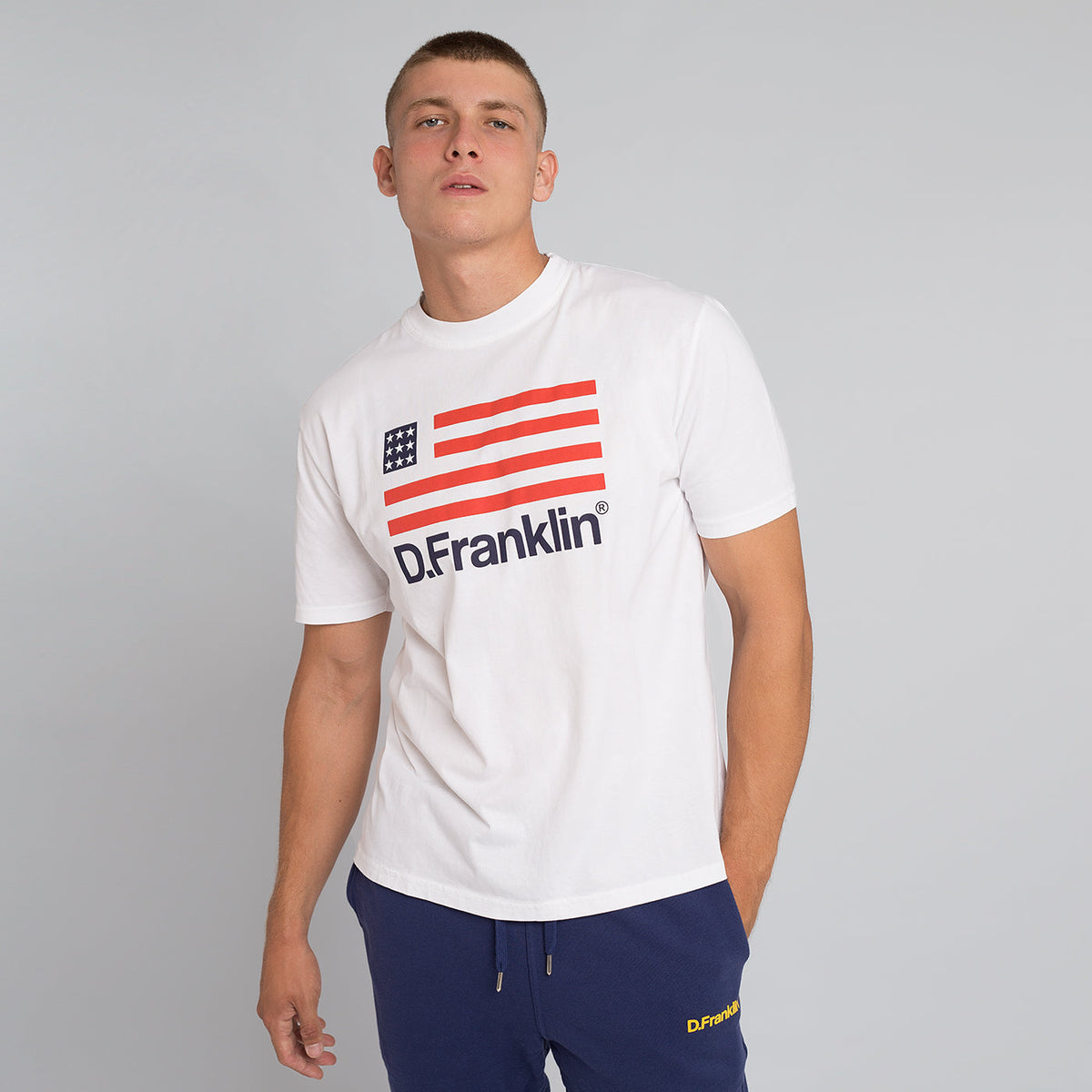 T-Shirt D.Franklin Flag White