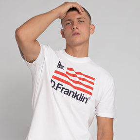 T-Shirt D.Franklin Flag White