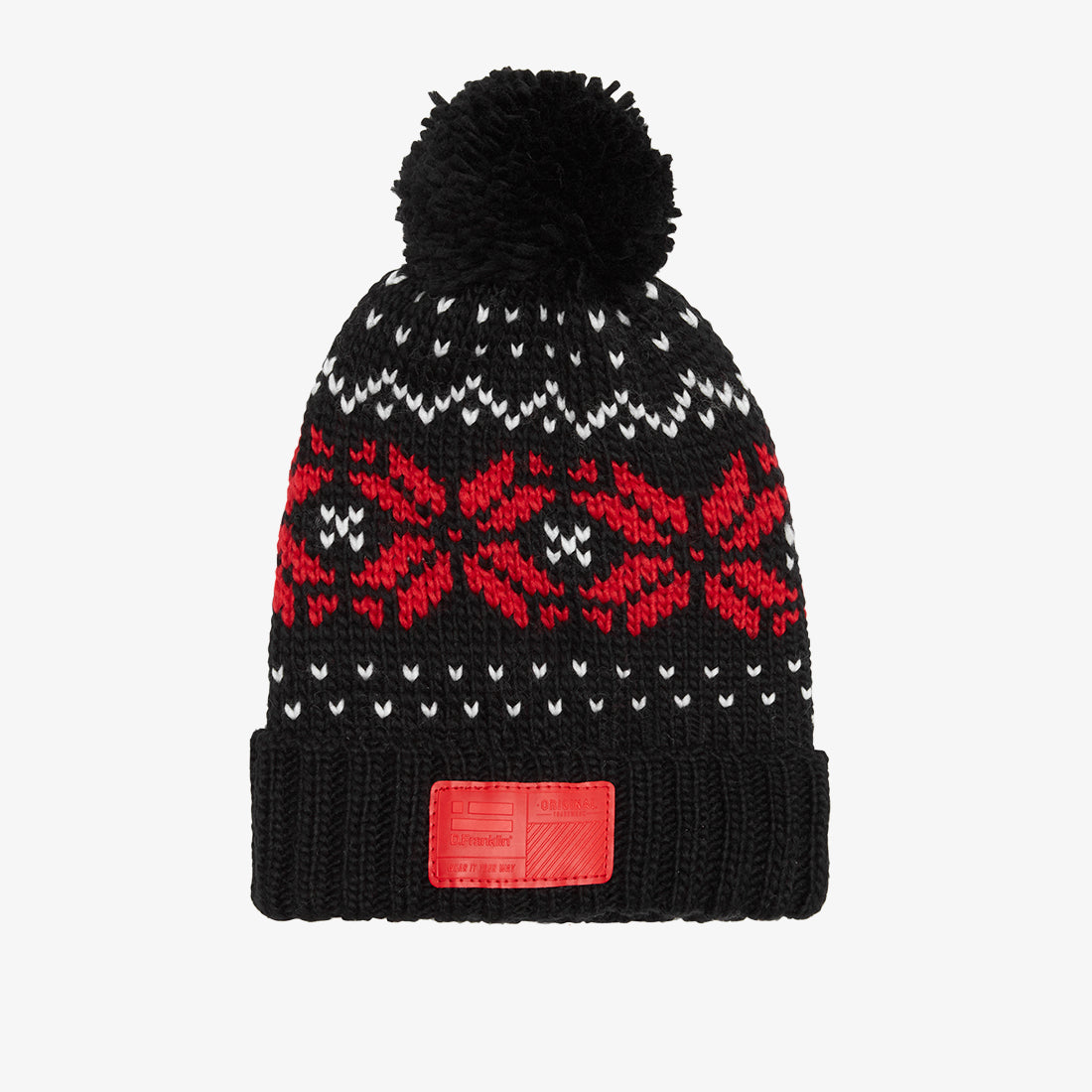 Sierra Black / Red Beanie