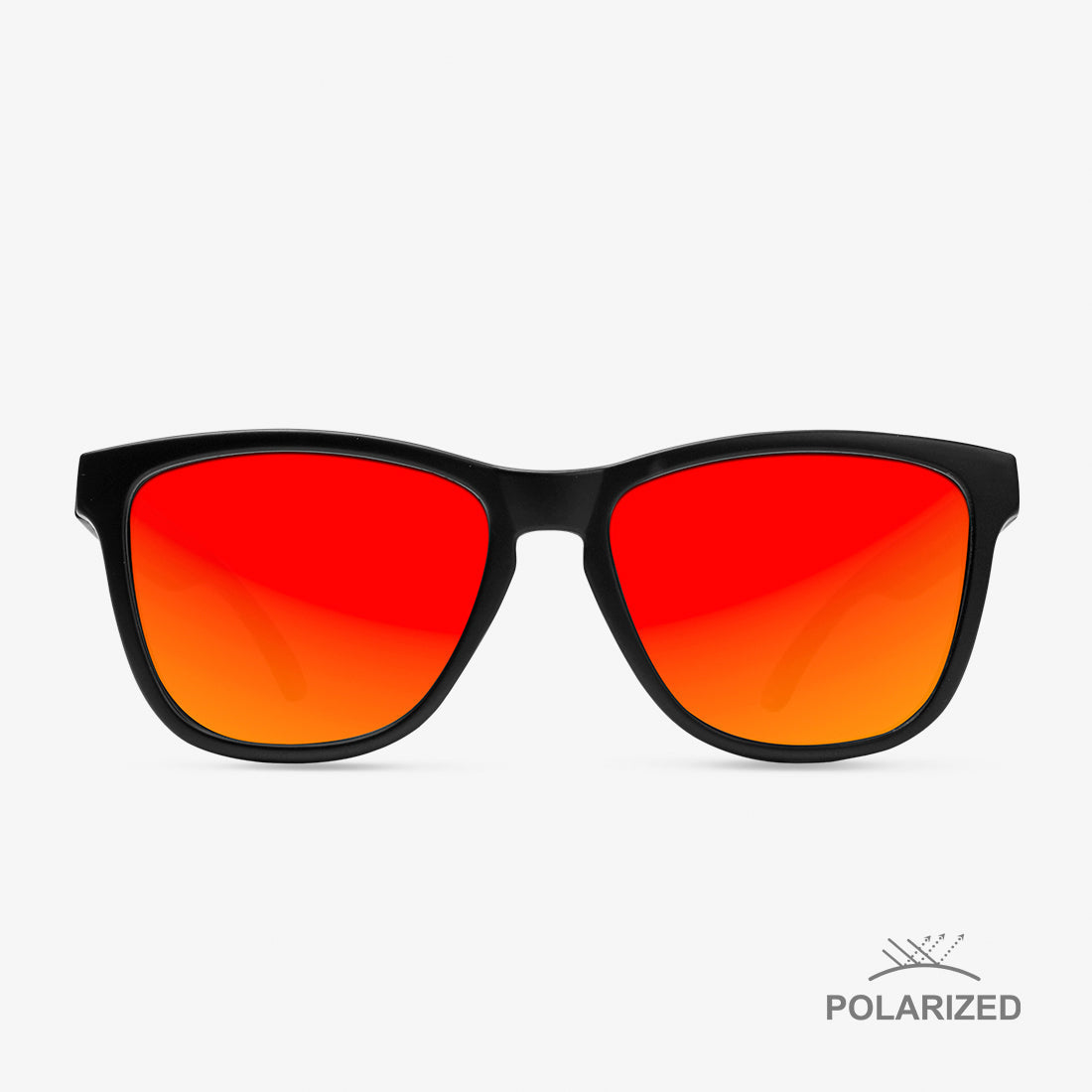 Roosevelt Black Matte / Red Polarized