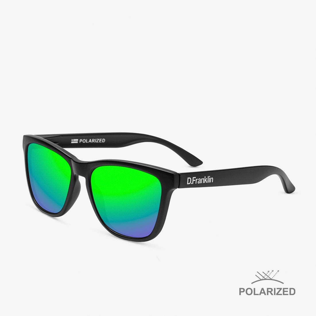 Roosevelt Black Matte / Green Polarized