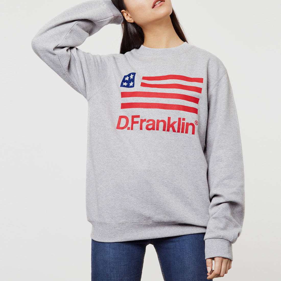 USA Sweatshirt Grey