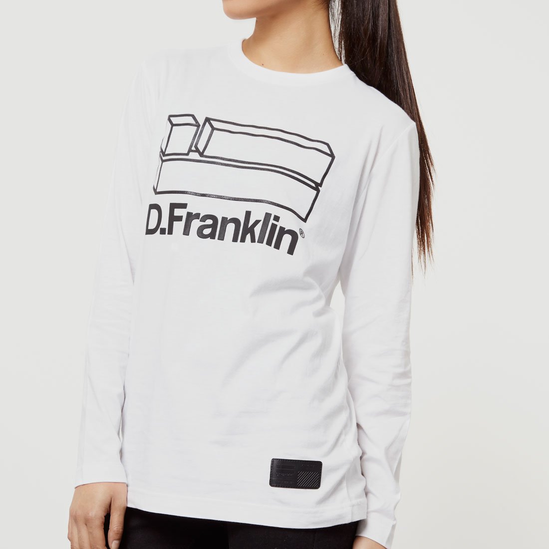 Flag Long Sleeve T-Shirt White