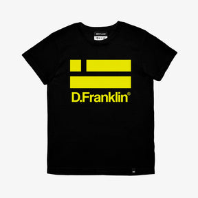 Yellow Logo Black Tee