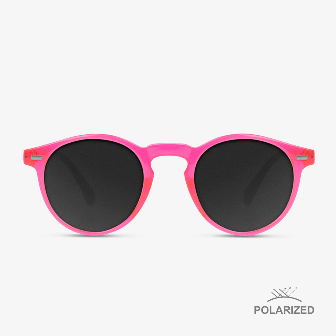 Ultra Light Pink Day-Glo / Black Polarized