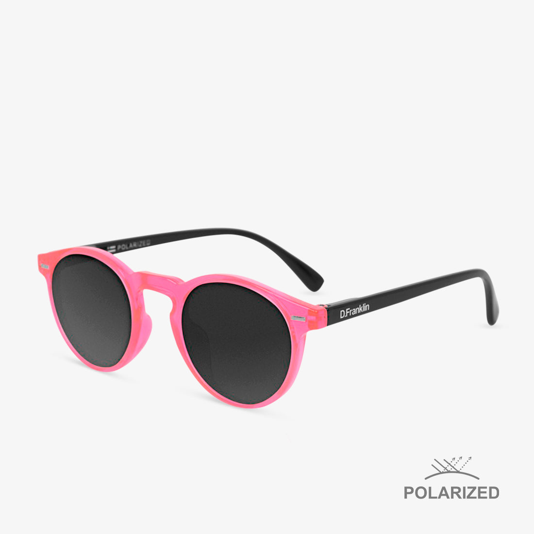 Ultra Light Pink Day-Glo / Black Polarized