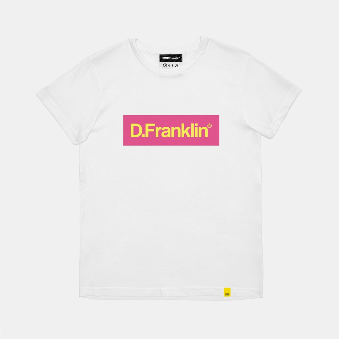 Pink / Yellow Rec White Tee