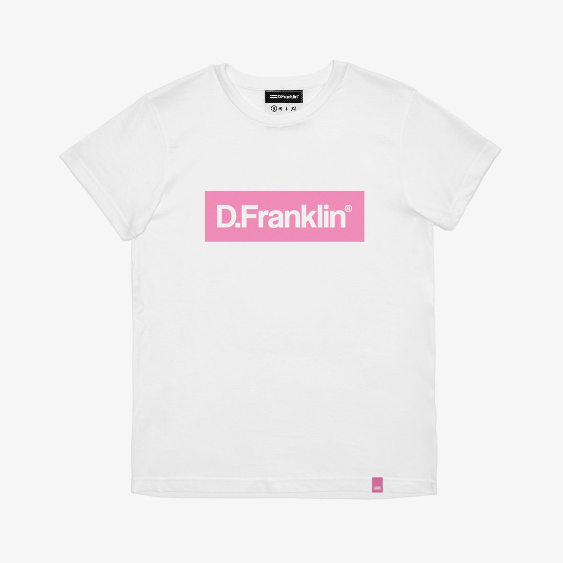 Pink / White Rec White Tee