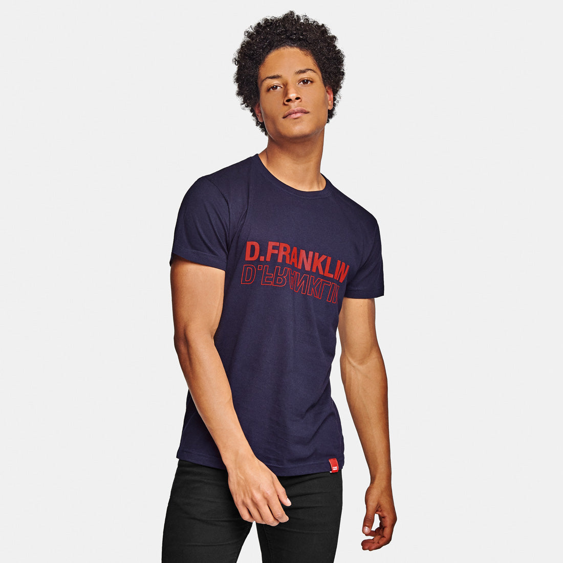 Mirror Navy Tee