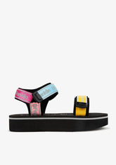 Hawaii Eva Sandal Black Multi