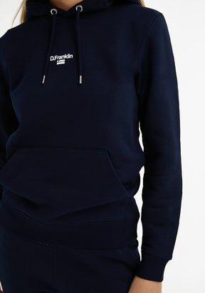 Mid Logo Hoodie Navy / White