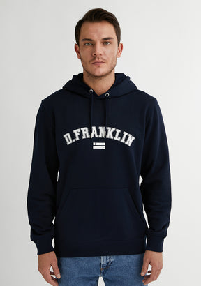 Varsity Hoodie Navy / White